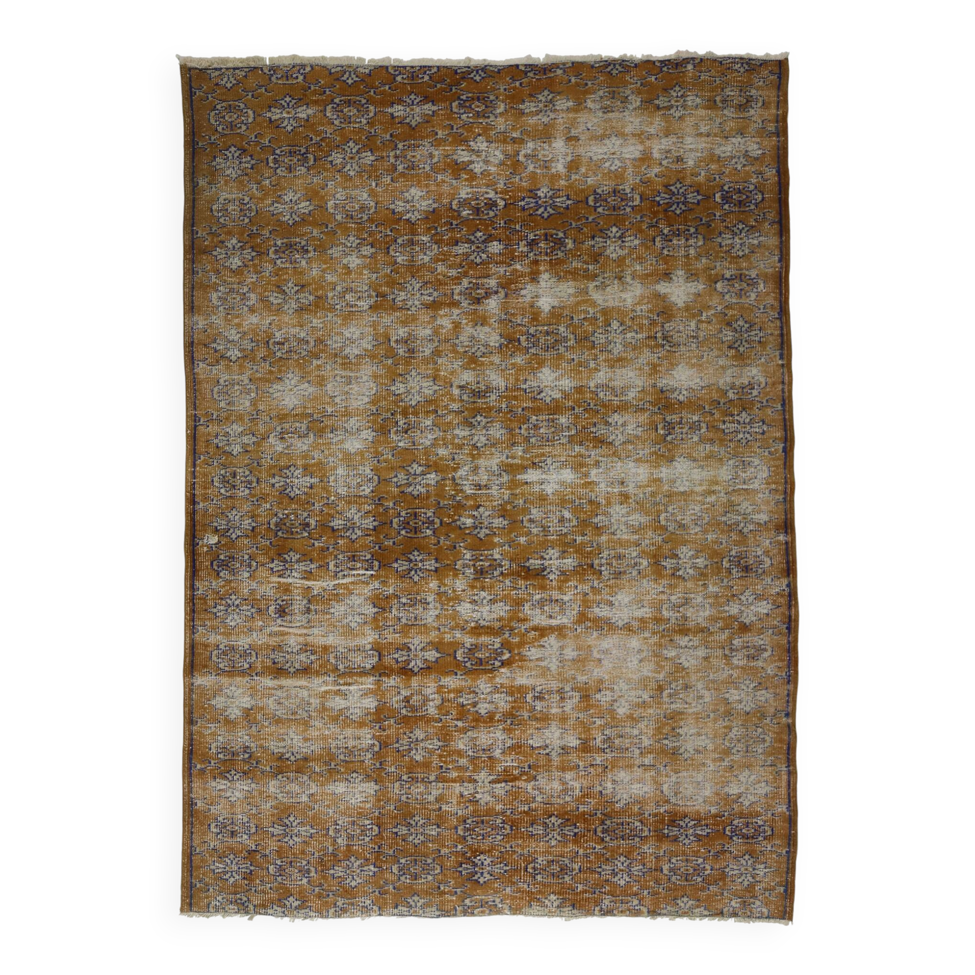 Tapis Oushak Authentique – Tons Moutarde & Ivoire, 175 x 250 cm