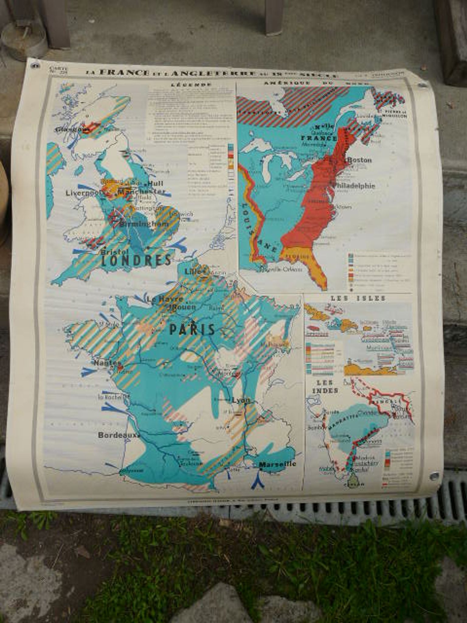 School poster hatier france and england and civilization in the 18th century