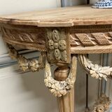 Console in bleached fir