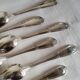 6 Small Silver-Plated Metal Spoons Boulenger Dessert Cutlery