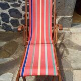Deckchair convertible into a sun lounger