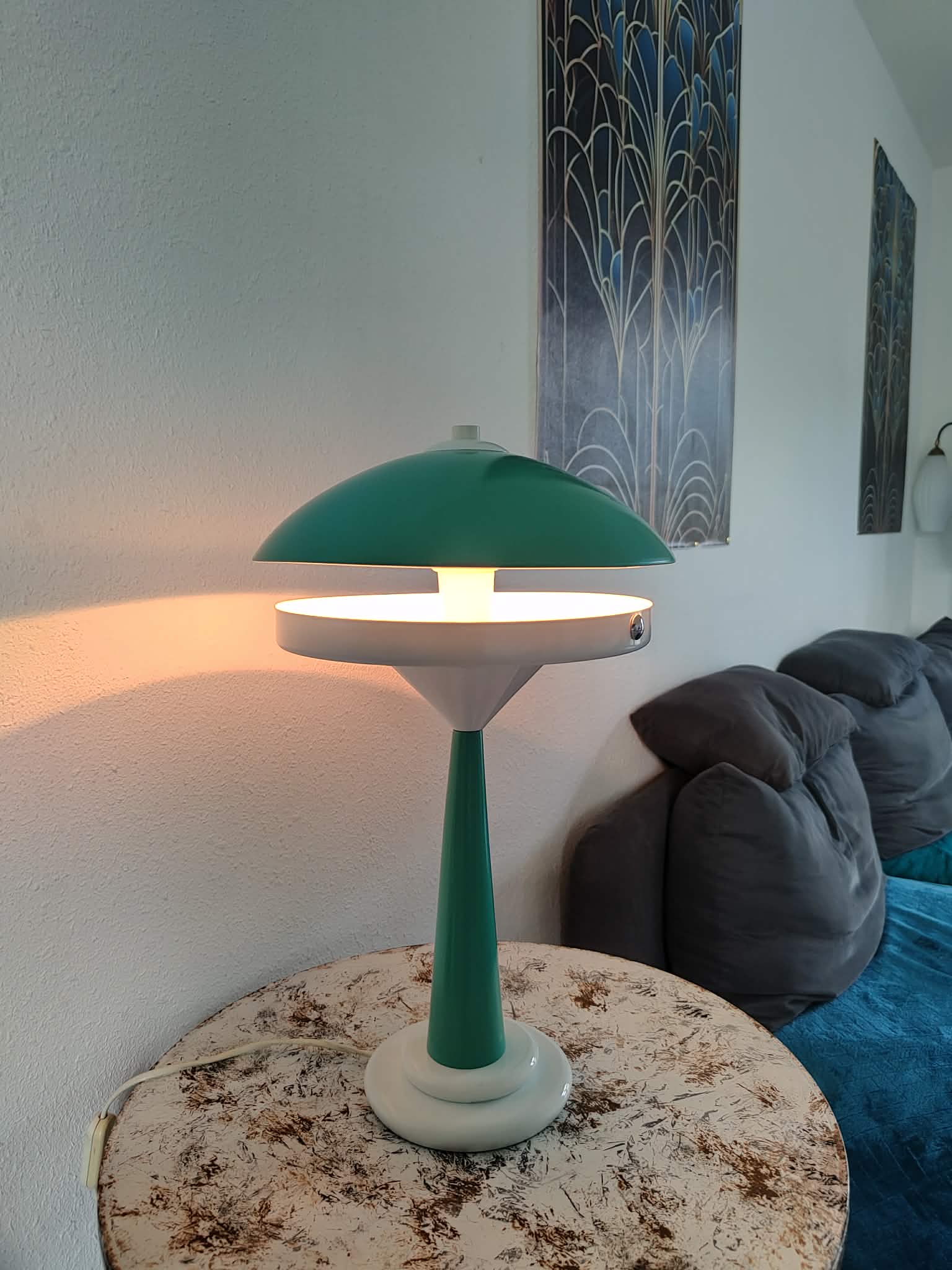 Vintage lamp 1980 futuristic design