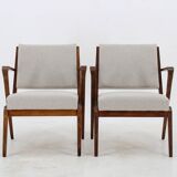 1960s Selman Selmanagic Pair of Restored Armchairs by VEB Deutsche Werkstätten Hellerau, Germany