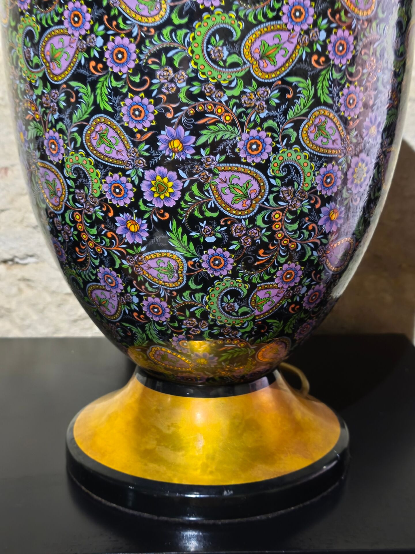 Lampe en porcelaine d'Italie