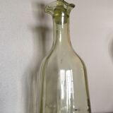 Mouth-blown glass alcohol decanter XIXth century