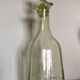 Carafe à alcool en verre soufflé bouche XIXème siècle