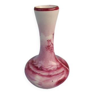 Vase soliflore décor rose