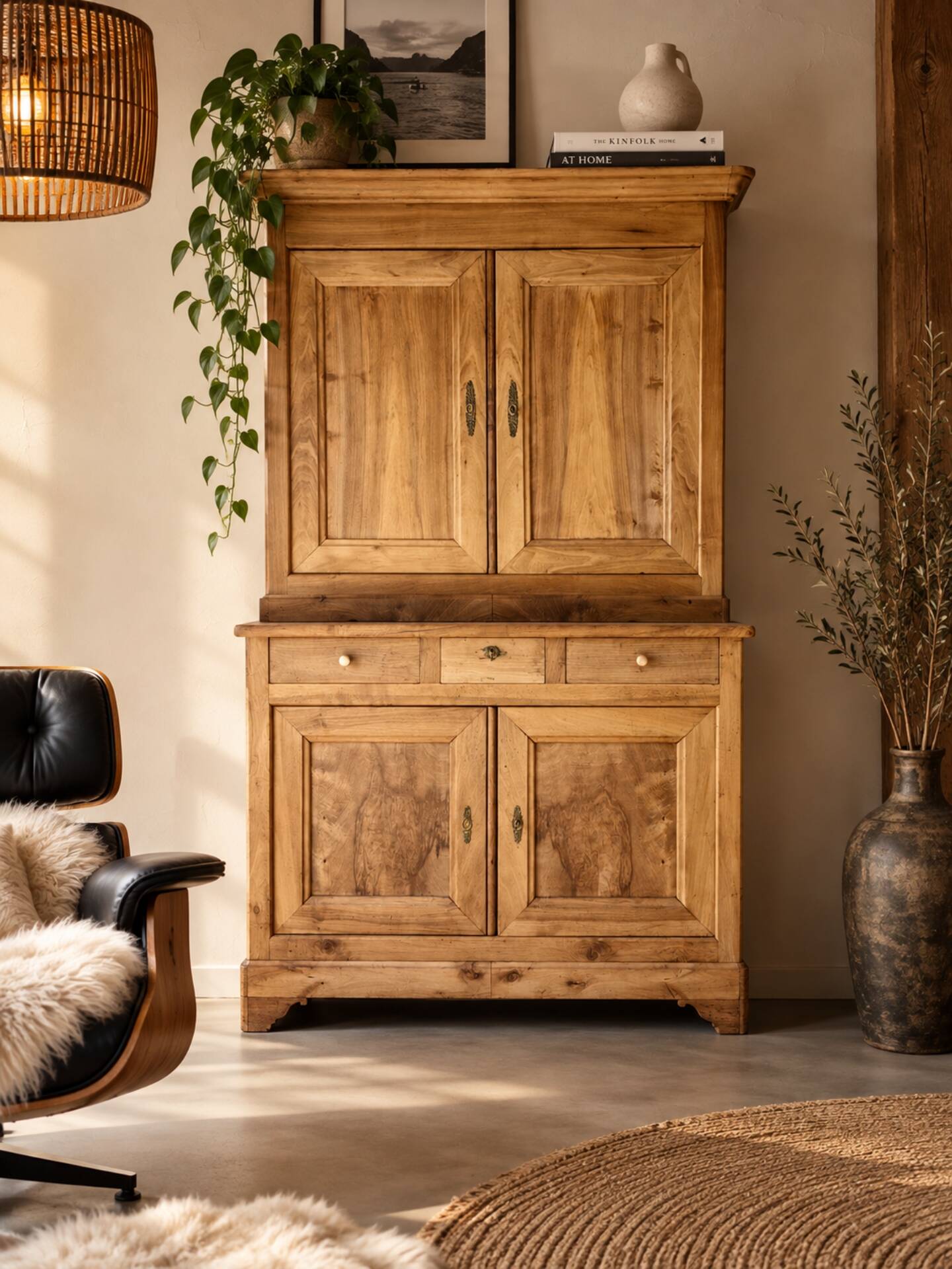 Solid oak sideboard