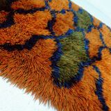 1970s vintage rug carpet psychedelic pop design