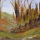 Old Winter Landscape Painting Signed Paul Berthier 1900