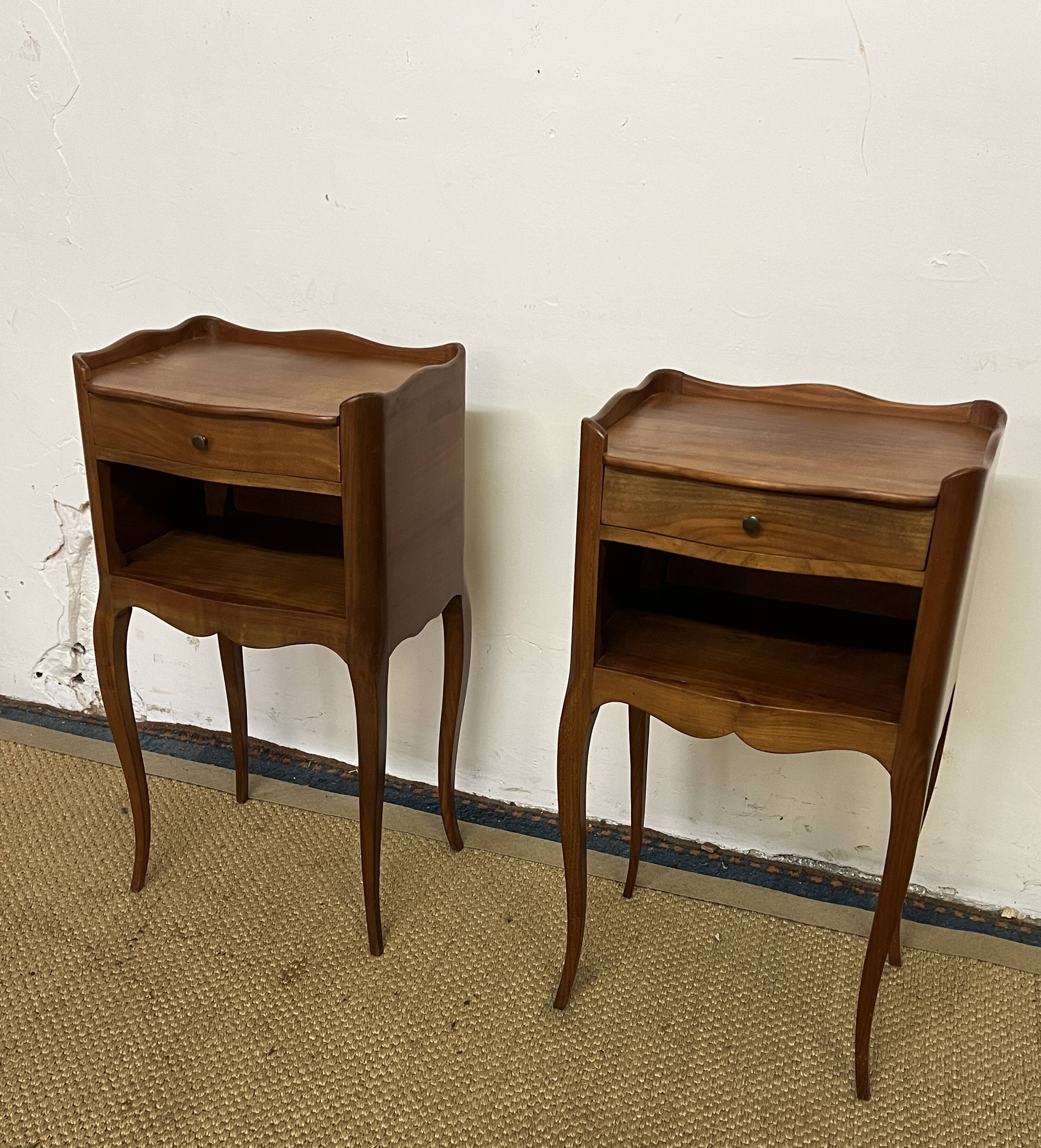 Pair of Louis XV style bedside tables