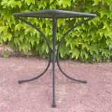 Wrought iron pedestal table from the 60s