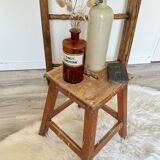 Old wooden painter's stool