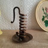Spiral cellar rat candle holder - vintage
