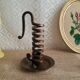 Spiral cellar rat candle holder - vintage