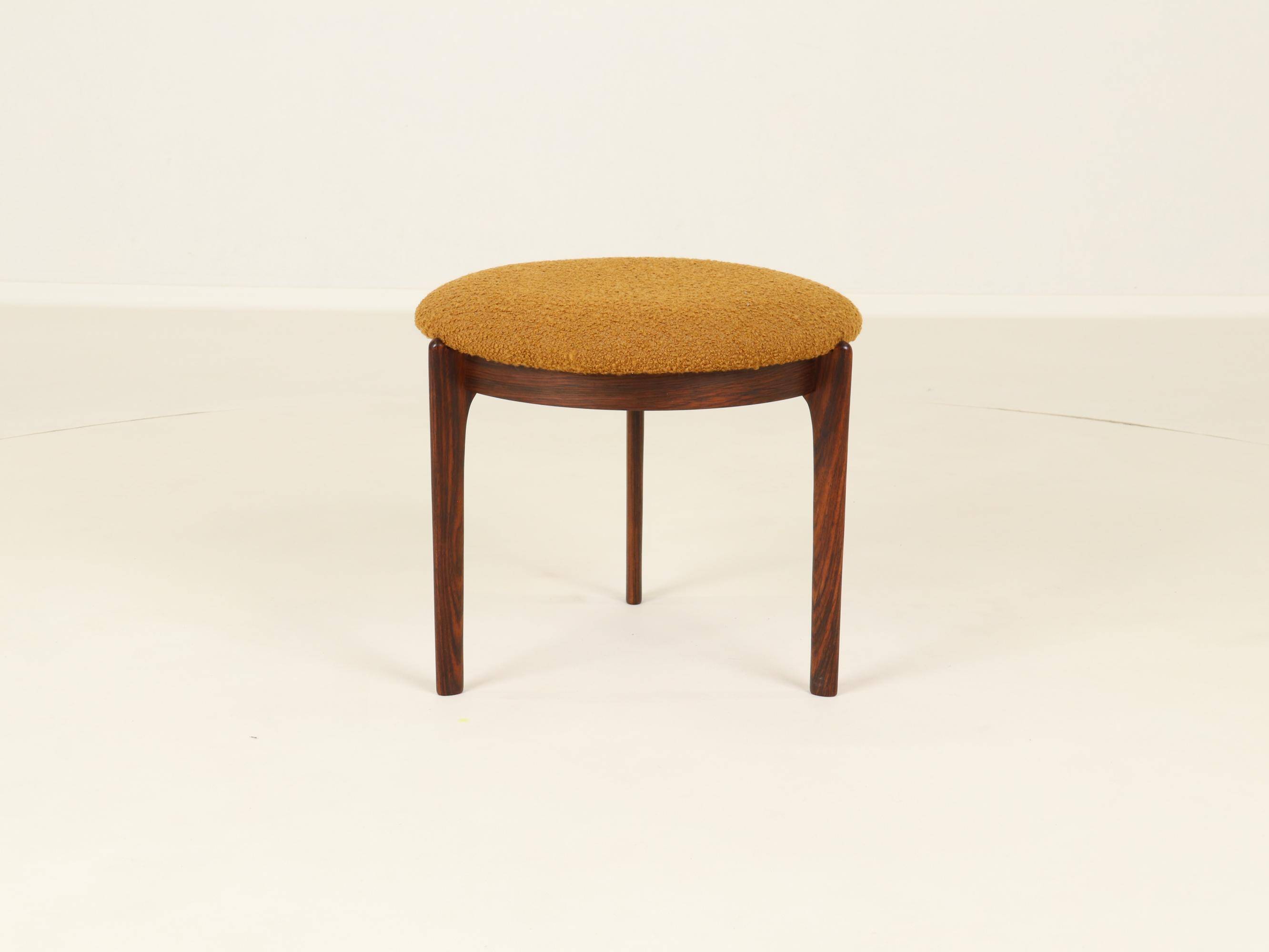 Stool or Footrest in Rosewood from Denmark, 1960s