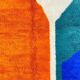 Handwoven colorful Azilal rug size 150 x 250 cm