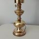 Vintage brass and opaline living room lamp