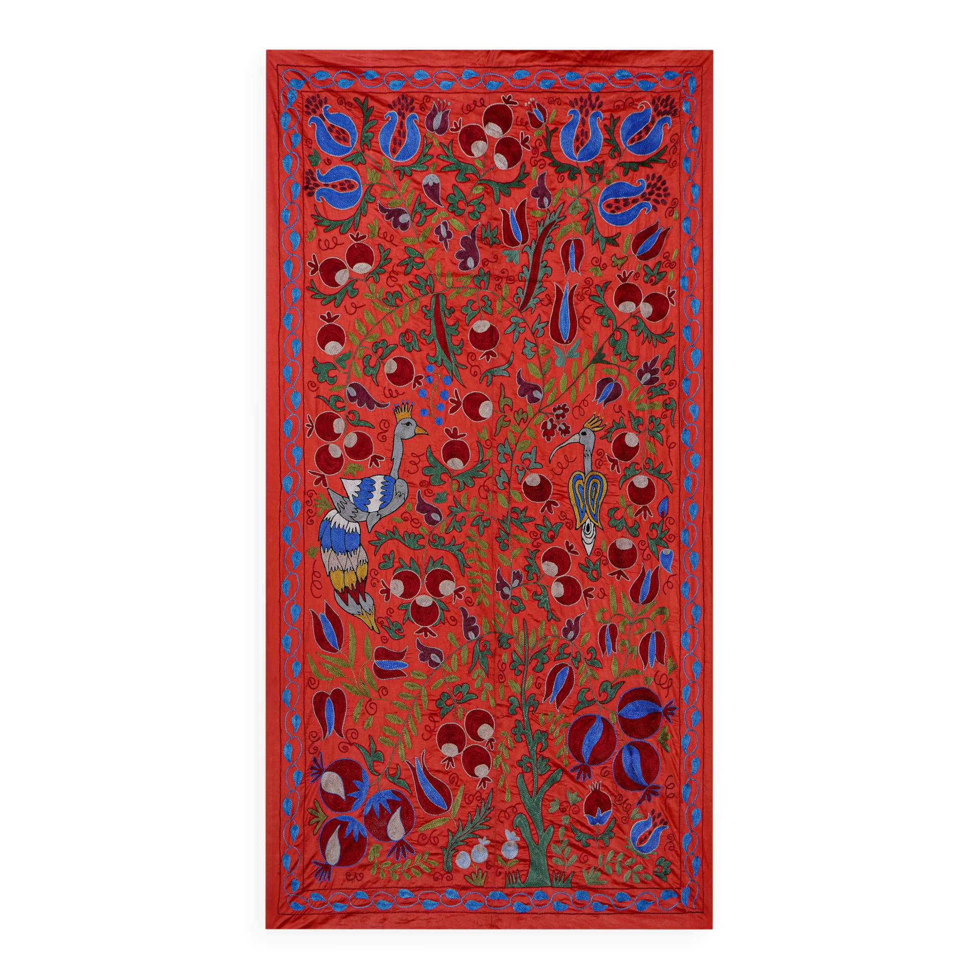 Hand-knotted rug, vintage Turkish rug 103x186 cm