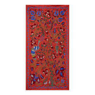 Hand-knotted rug, vintage Turkish rug 103x186 cm