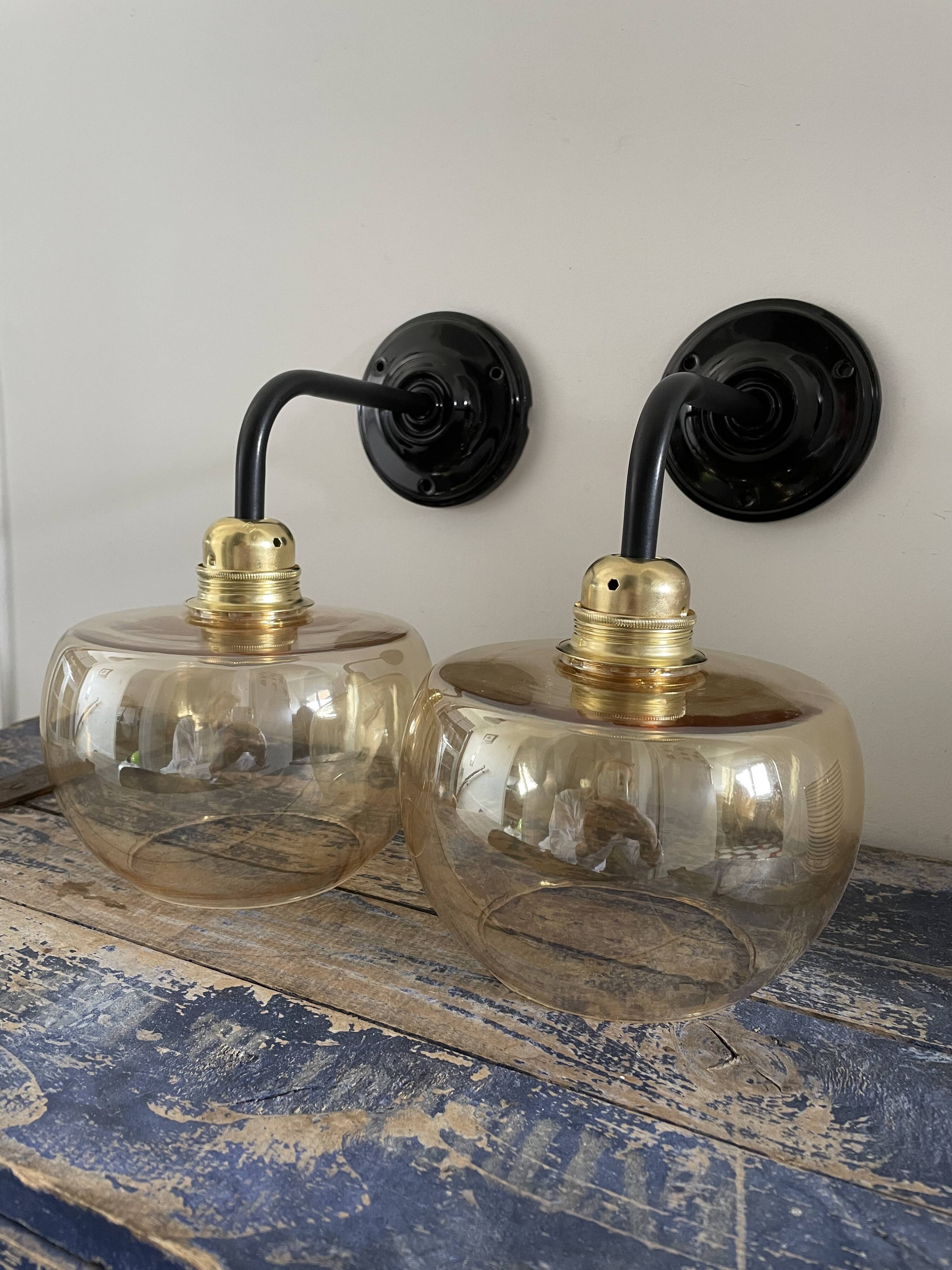 Pair of vintage wall lights