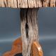 Brutalist teak stool or side table, 13 kg, 2 available D344 /1/