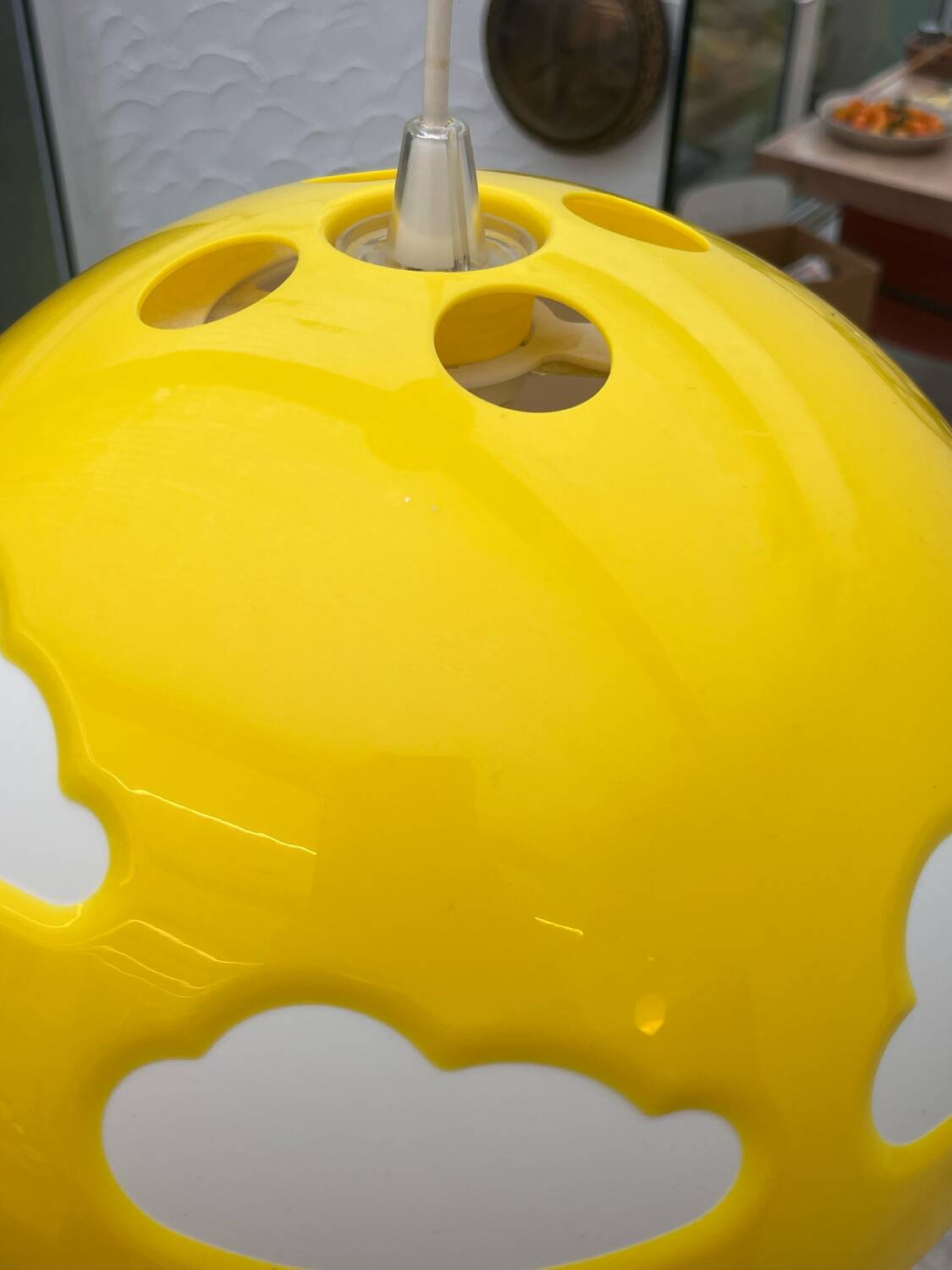 Yellow cloud suspension