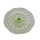 Assiette à gâteau vintage en uranium, années 1940