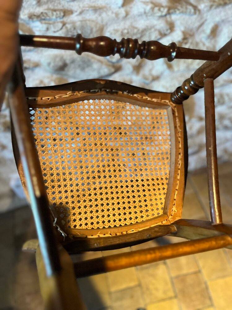 Pair of caned chairs 1950/60