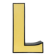 Lettre L Lumineuse Vintage, 1970