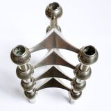 Candlesticks modular S22 by Caesar Stoffi & Fritz Nagel for BMF 1970 s, Set of 4