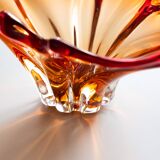 Red Murano glass bowl