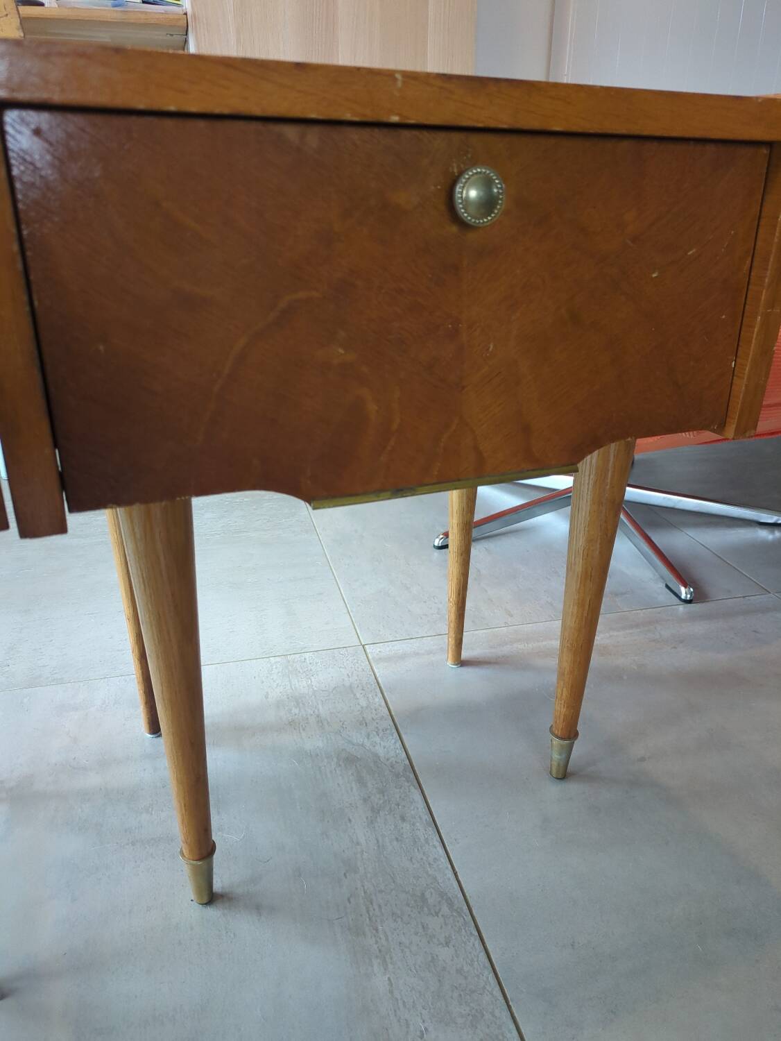 Vintage wooden bedside tables