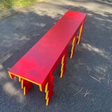 Handcrafted wooden bench