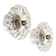 Set (2) of 1970s 'bubble' glass wall lamps attributed to Hillebrand