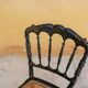 Napoleon III wooden and canning chair, 1920s