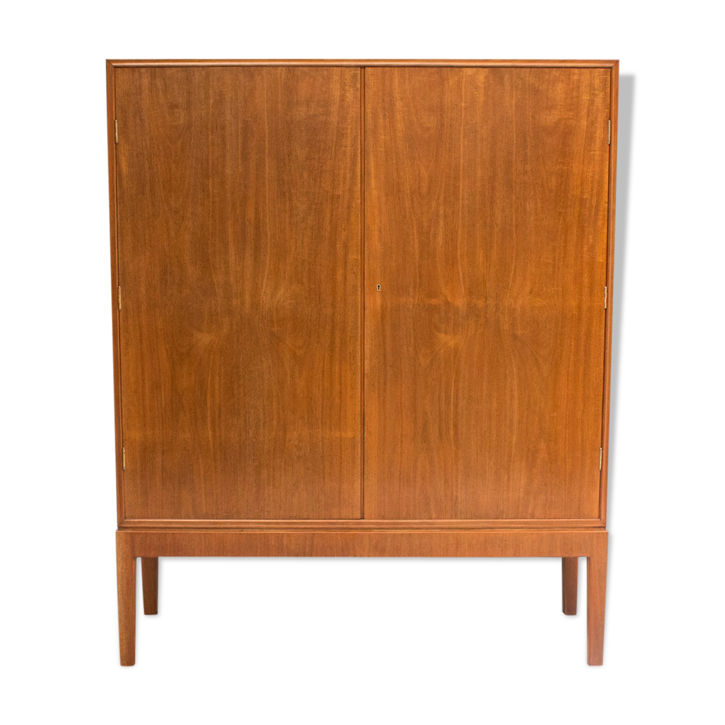 Danish Mahogany Linen Cabinet by CB Hansens