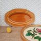 Ravier - plat Longchamp France moutarde - vintage