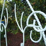 Forged iron wall wardrobe