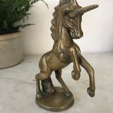 Vintage unicorn figure in brass