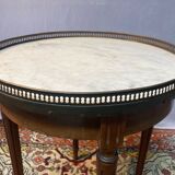 Table hot water bottle top in white marble