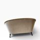 Beige vintage two-seater sofa/armchair