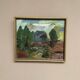 Mid-Century Oil on Canvas "Landscape" by Gunnar G, Vintage & Framed 49x41cm
