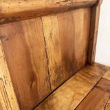Ancien banc coffre à rouleaux en bois massif