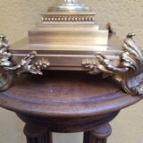 A pair of candle holders