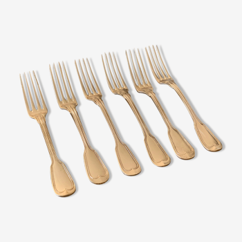Silver metal forks
