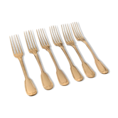 Silver metal forks