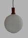 Scandinavian opaline glass pendant, 1950.