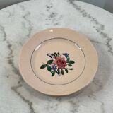 Set of four flat plates Sarreguemines Vosges