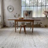 Walnut farmhouse table + extensions